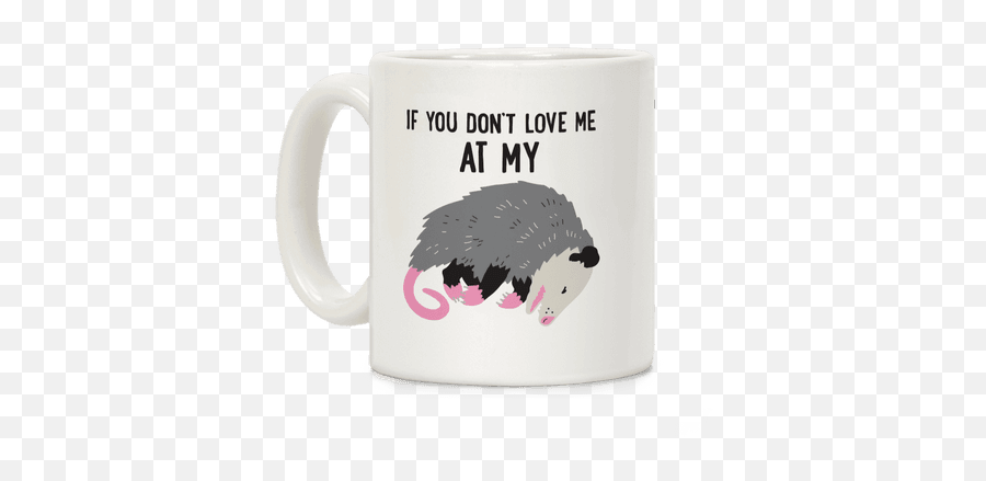 Meme Mugs Coffee Mugs Lookhuman - Mug Emoji,Opossum Emoji