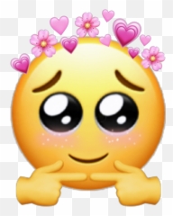 Discover Trending Softgirl Stickers Picsart - Shy Emoji,Get Off My Lawn With Your Emoticons