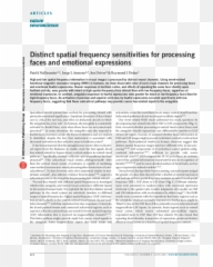 Distinct Spatial Frequency - Effect Of Reward Punishment Of Learning Emoji,Emotion Identity Face Independent Haxby