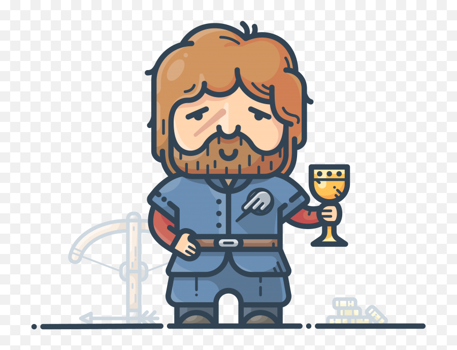 Tyrion Lannister Emoji Png Transparent - Game Of Thrones Character Illustrator,Good Game Of Thrones Emojis