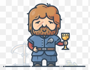 Tyrion Lannister Emoji Png Transparent - Game Of Thrones Character Illustrator,Good Game Of Thrones Emojis