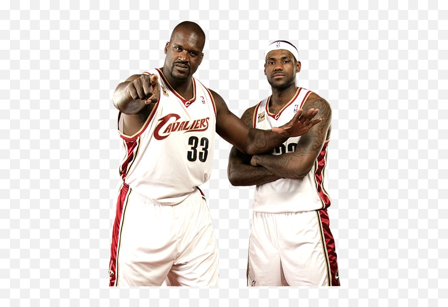 Lebron James And Shaquille Oneal Psd Official Psds - Lebron James O Neal Emoji,Lebron James Emoji