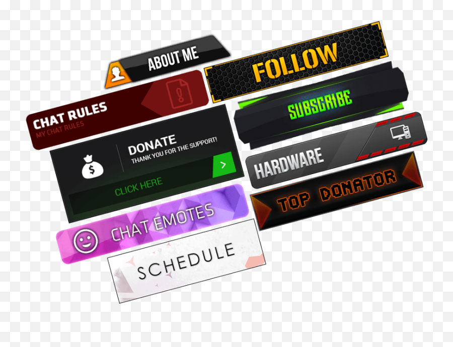 Twitch Bio Panels Best Twitch Panels - Horizontal Emoji,Discord Hidden Twitch Emoticons