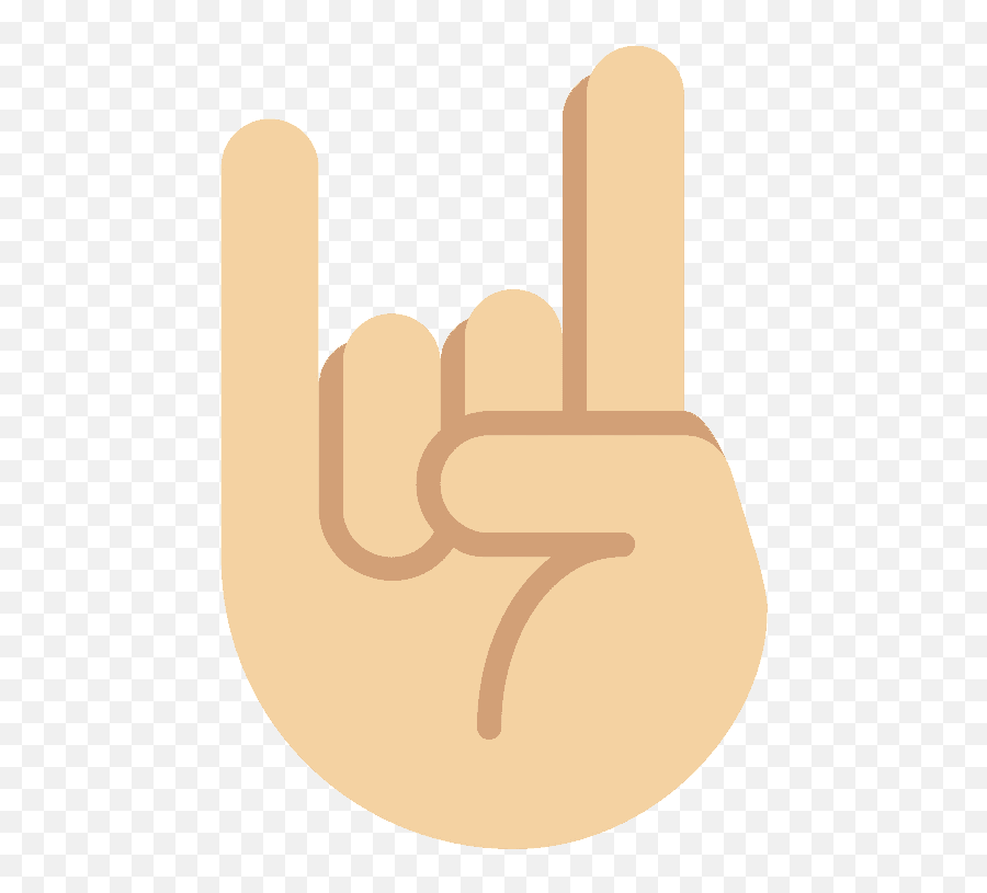 Sign Of The Horns Emoji Clipart Free Download Transparent - Sign Language,Salute Emoji Text