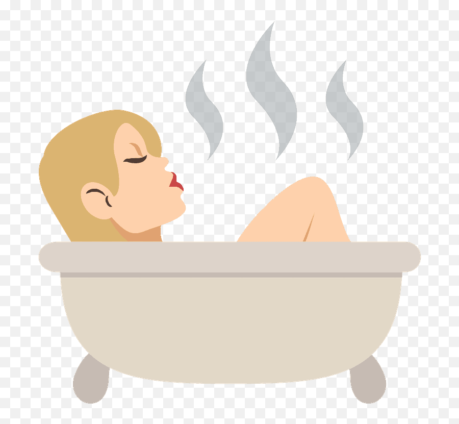 Medium Til Lys Teint Bad Emoji Clipart Gratis Download - Taking A Bath Emoji,Bad Emoji