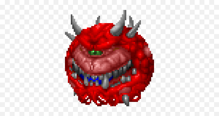 Boo - Gleech Cacodemon Doom Emoji,What Does The Big Toothy Smiley Emoticon Mean
