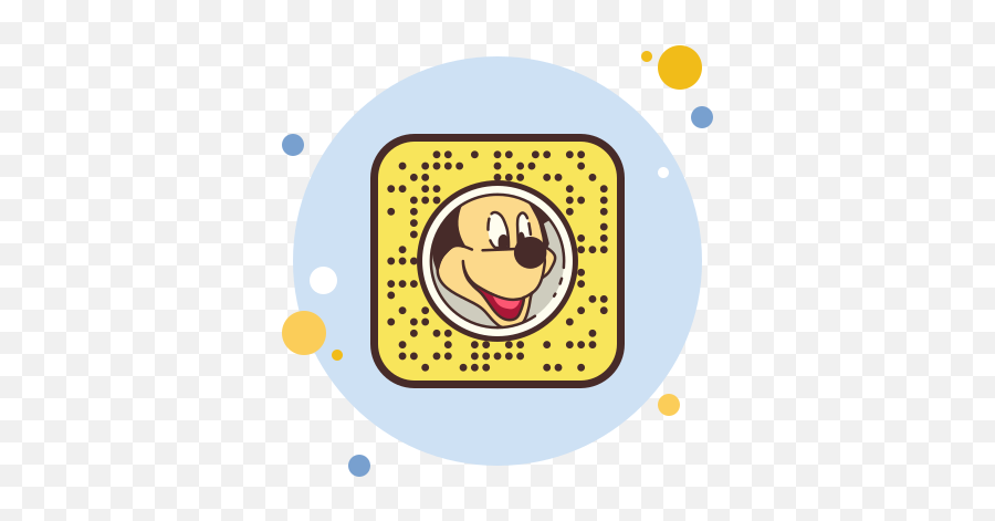 Snapchat Mickey Mouse Icon In Circle Bubbles Style - Harvard Scholarship Snapchat Filter Emoji,Emojis Nsapchat