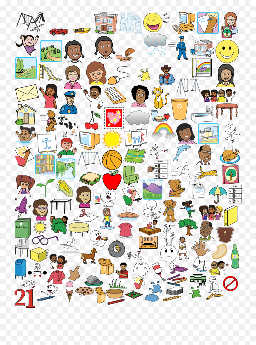At School - Dot Emoji,Esl Word And Picture For Emotions