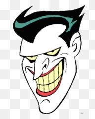 Joker Clipart - Clipartsco Joker Animated Series Head Emoji,Joker Emoticon Face
