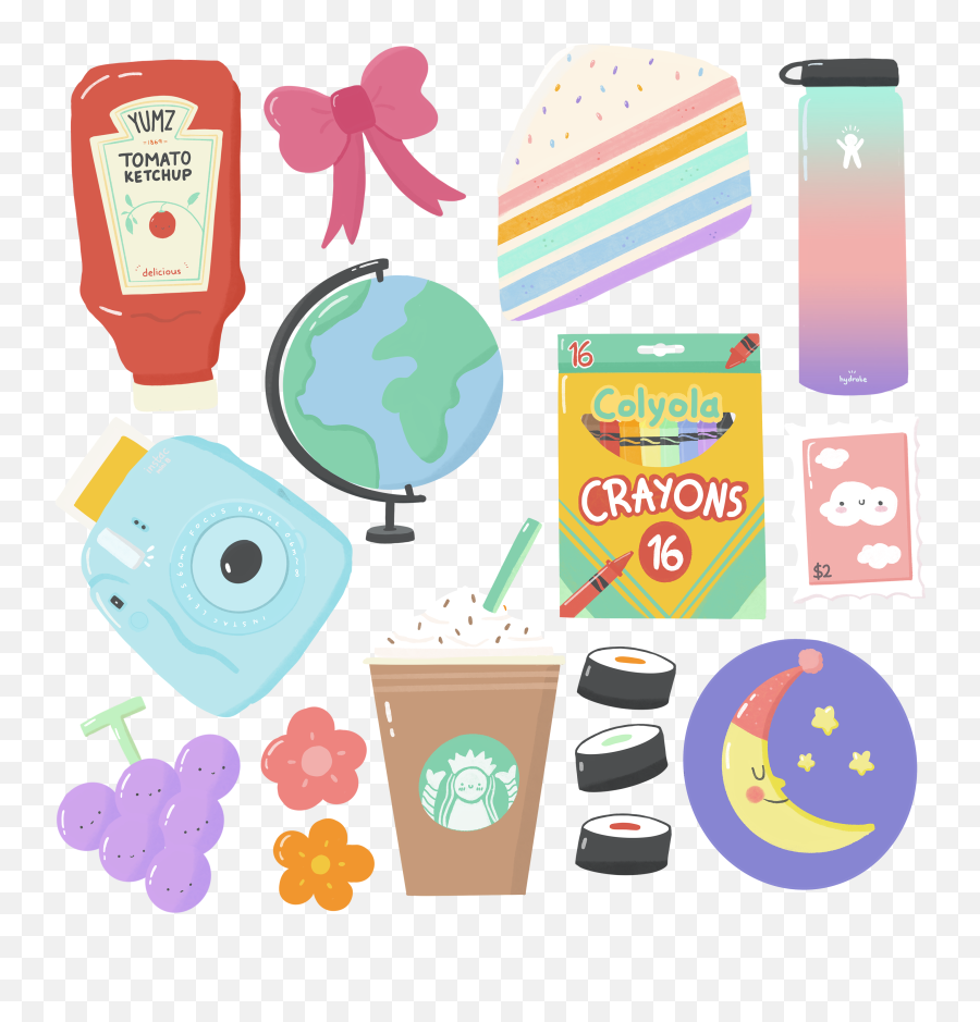 Cute Digital Stickers Emoji,Korean Diary Deco Stickers - Emotions