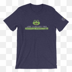 Stop Turning The Frigginu0027 Frogs Gay T - Shirt Emoji,Frog In Emoticon