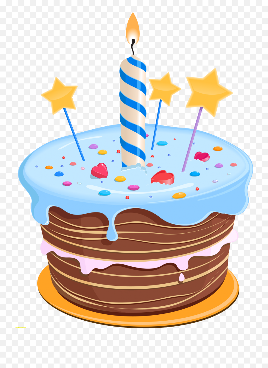 Birthday Cake Chocolate Cake Clip Art - Cake Png Download Emoji,Emoticon Cake, Balloons For Facebook