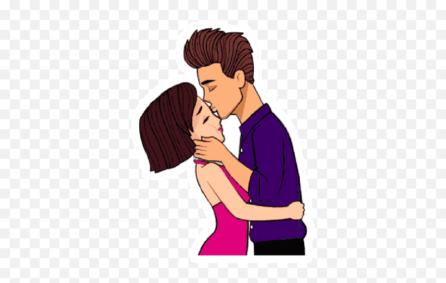 Loving Couple By Wahyu Deng - Sticker Maker For Whatsapp Emoji,Love Couple Emoji