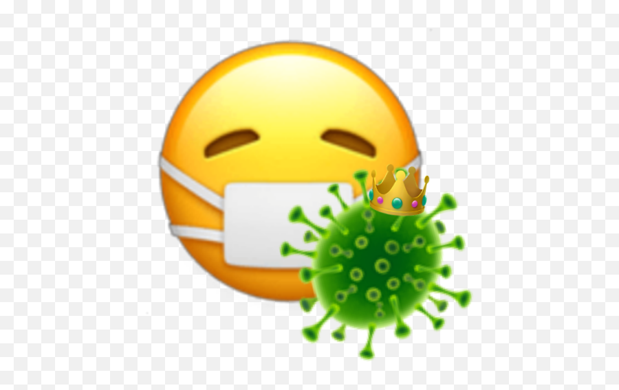 Emoji Coronavirus Virus Crown Sticker - Happy,Enfermo Emoji