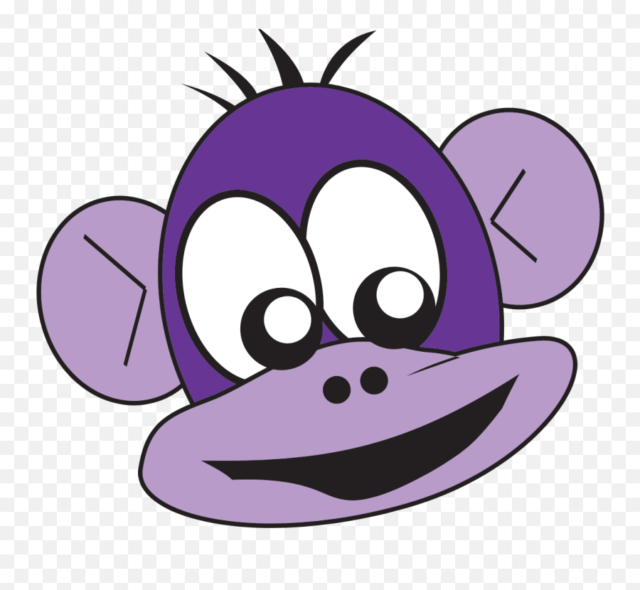 Png Format Monkey Business Purple - Purple Monkey Png Emoji,Monkey Emoji Costume