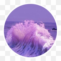 Purple Ocean Waves Aesthetic Sticker - Lavender Aesthetic Emoji,Ocean Waves Emoji