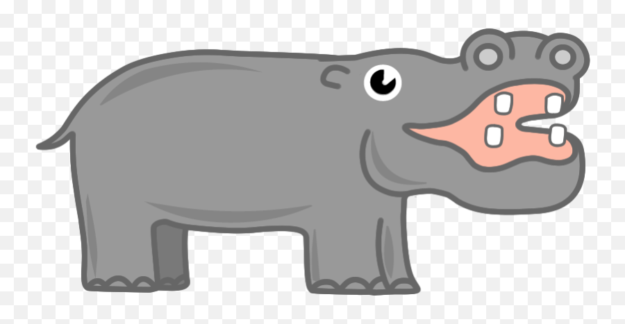 Zoo Animals - Big Emoji,Hippopotamus Emoji