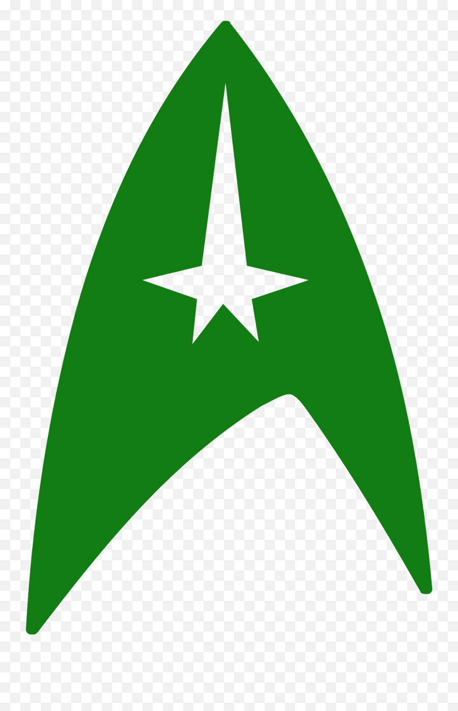 Star Trek Symbol Icon - Star Trek Symbol Clipart Full Size Star Trek Logo Green Emoji,The Spock Emoji