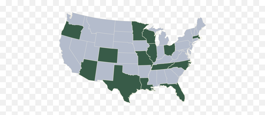 Usa Map Png Gray Green - State Has The Least Covid Cases Emoji,Usa Emoji Map