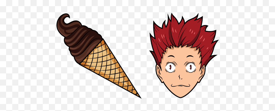 Satori Tendo And Chocolate Ice Cream - Haikyuu Cursor Emoji,Anime Where The Main Character Has No Emotions