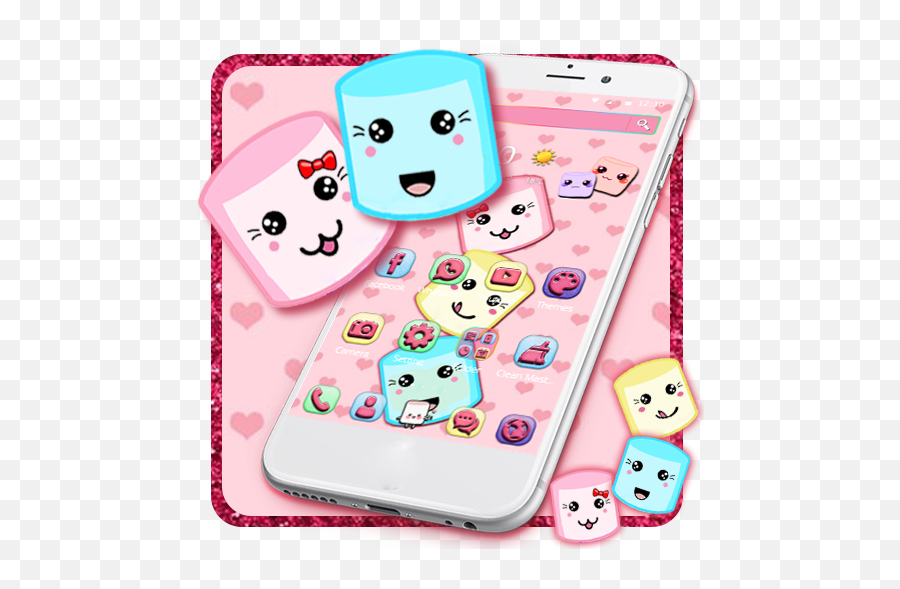Fluffy Cotton Marshmallow Theme - Smartphone Emoji,Android Marshmallow Emoji