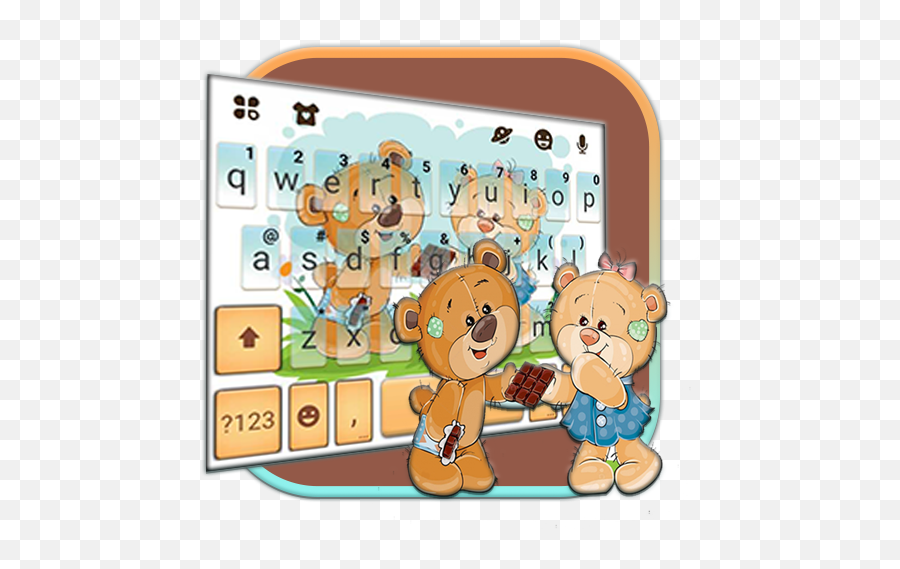 Get Teddy Cute Bears Keyboard Theme Apk App For Android Aapks - Happy Emoji,Htc One X Emoji App
