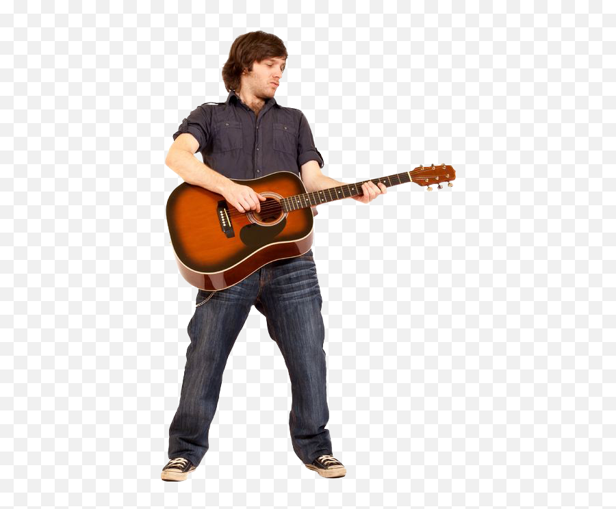 Download Play Electric Haner Guitarist - Acoustic Guitar Player Png Emoji,Emoticon Guitar Player