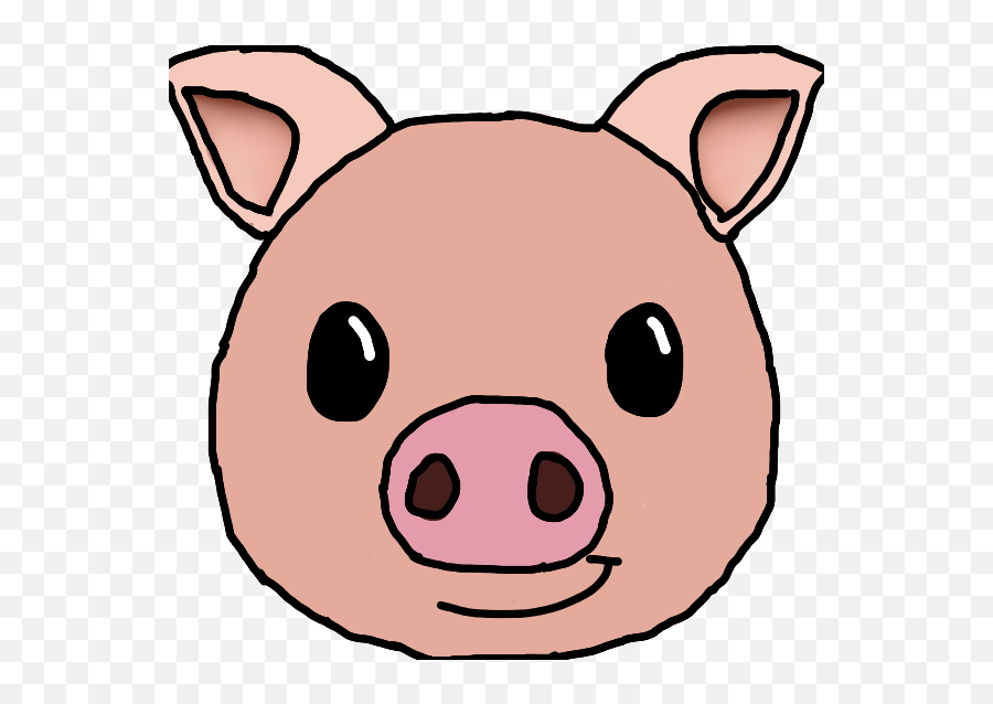 The Most Edited - Transparent Png Download Pig Face Clipart Transparent Emoji,Pig Kawaii Emoticon