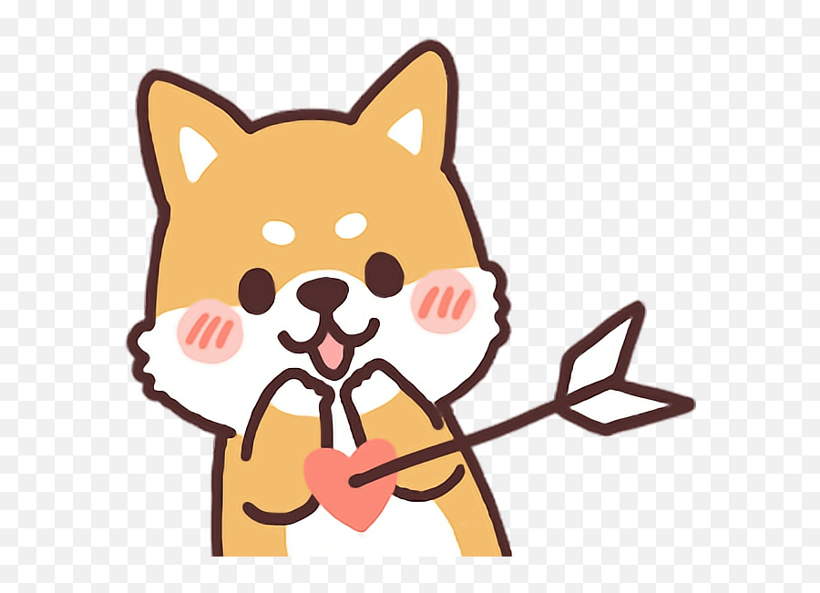Dog Sticker - Kawaii Shiba Png Emoji,Shiba Inu Emoji