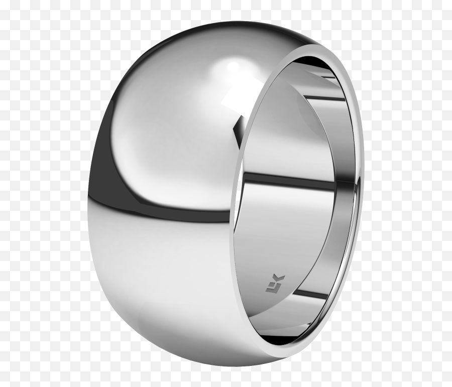 Alianza De Plata De Ley 9mm - Solid Emoji,Emojis Boda Novios Anillo