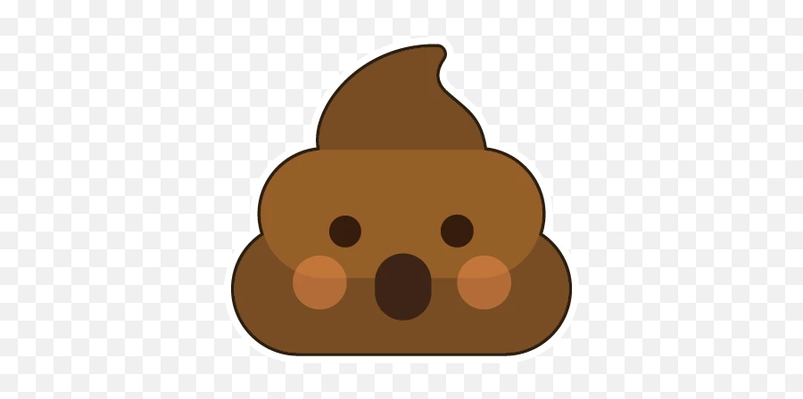 Poop Stickers For Whatsapp - Happy Emoji,Easter Bunny Taking A Dump Emoji