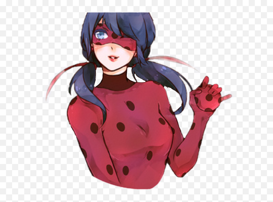Marinette Ladybug Yoyo Red Black Spots - Ladybug Fan Art Emoji,Yoyo Emoji Android How To Make