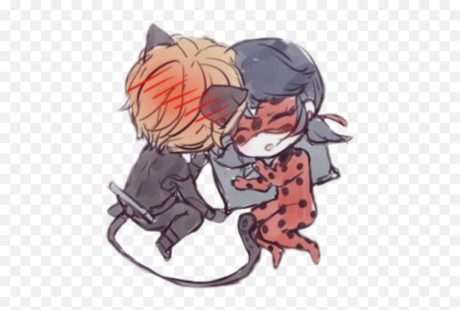 Catnoir Miraculous Ladybug Sticker - Kiss Emoji,Miraculous Ladybug Emojis