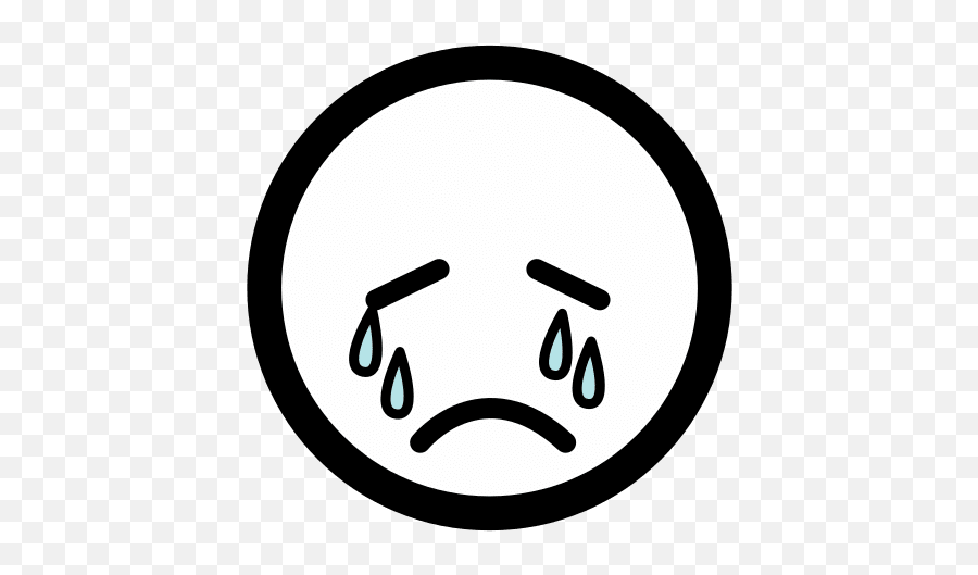 Cry In Arasaac Global Symbols - Dot Emoji,Emoticon Sad Crying Tears