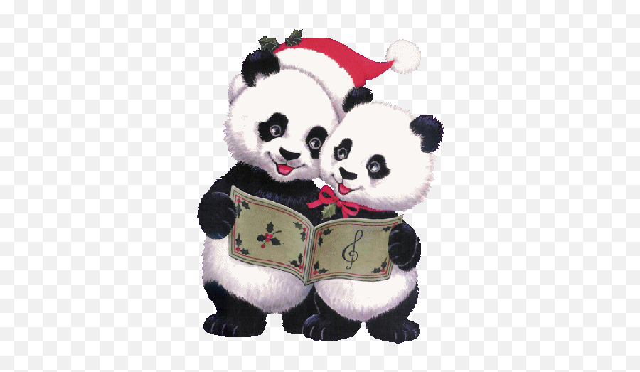 Dibujos Bonitos De Animales - Animated Merry Christmas Panda Emoji,Emotion  De Ositos Para Wassap - Free Emoji PNG Images 