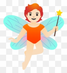 Light Skin Tone Emoji - Fata Emoji,Fairy Lights Emoji