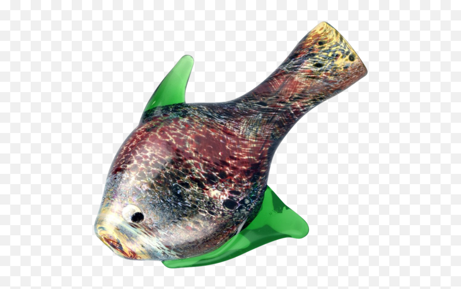 Swirled Fritted Fish Taster Chillum Pipe - Aquarium Fish Emoji,Tropical Fish Emoji