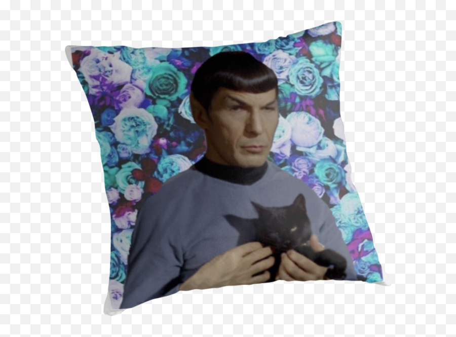 Download Spock Experiencing An Emotion Ft - Blue Flowers Png Star Trek Cat Emoji,Cat Emotion