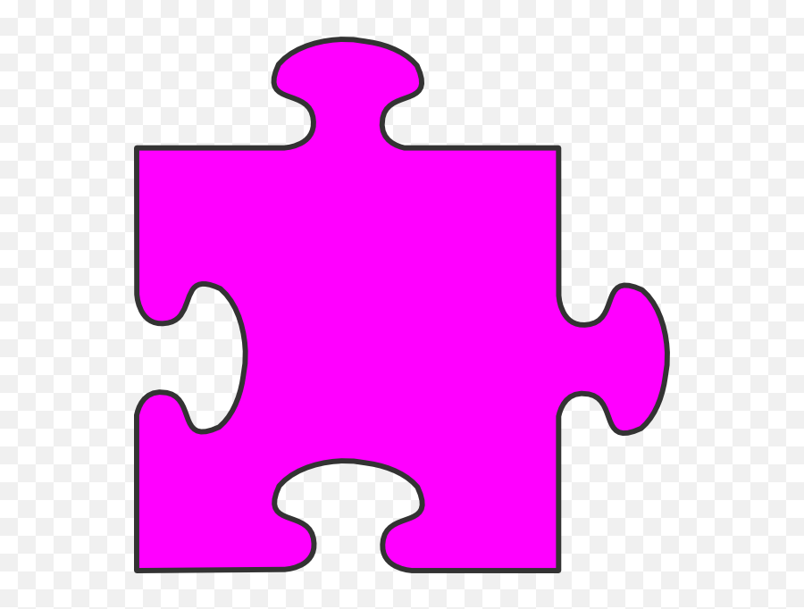 Blue Border Puzzle Piece Top Clip Art - Transparent Transparent Background Puzzle Piece Png Emoji,Jigsaw Emoji