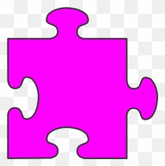 Blue Border Puzzle Piece Top Clip Art - Transparent Transparent Background Puzzle Piece Png Emoji,Jigsaw Emoji