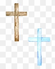 Watercolor Cross Crosses Jesus Sticker - Christian Cross Emoji,Jesus Cross Emoji