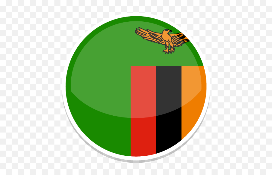Zambia Flag Flags Free Icon Of Round World Flags Icons Emoji,Drapeau France Emoticon