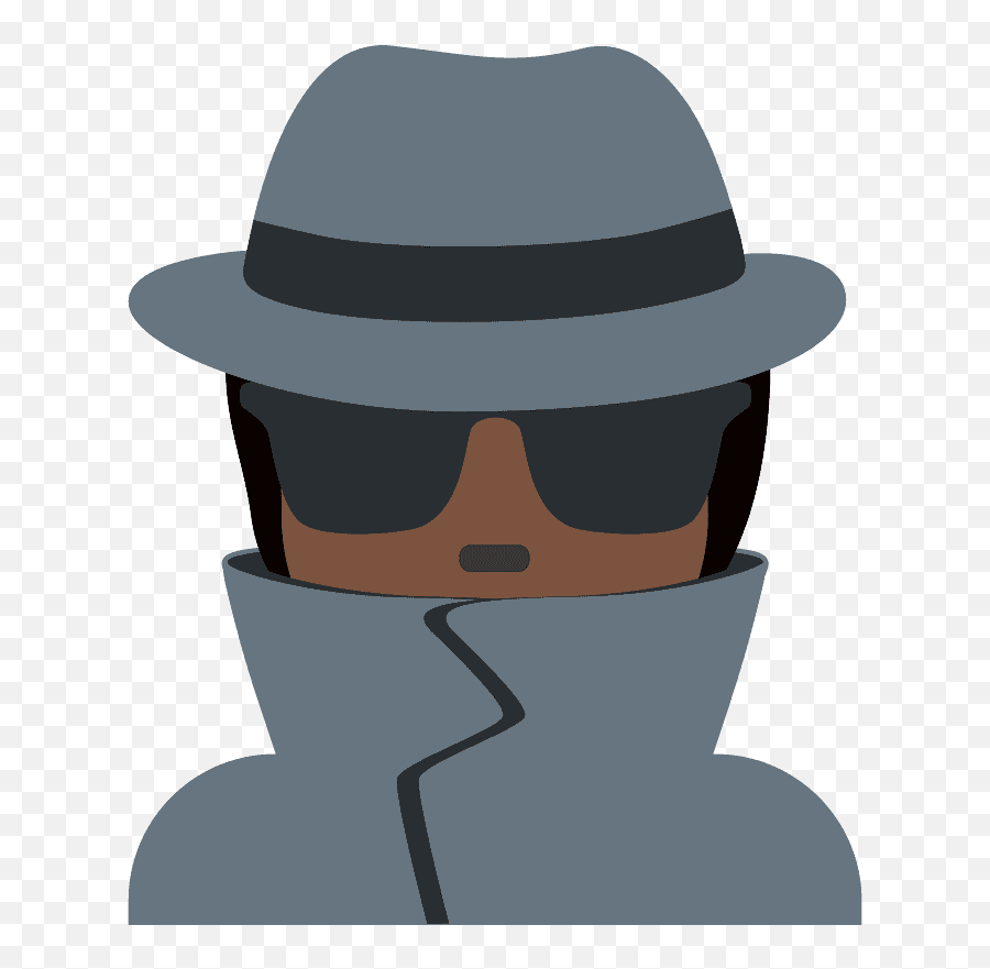 Detective Emoji Clipart Free Download Transparent Png - Black Detective Emoji,Drinking Emojis