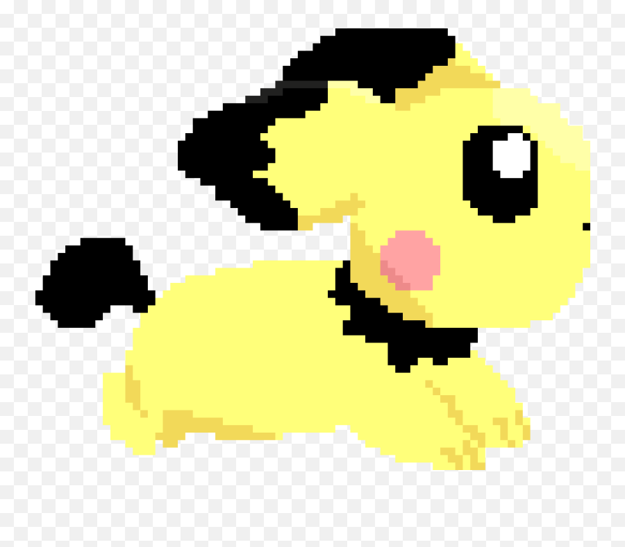 Pixilart - Pichu Running By Anonymous Emoji,Runing Emoji