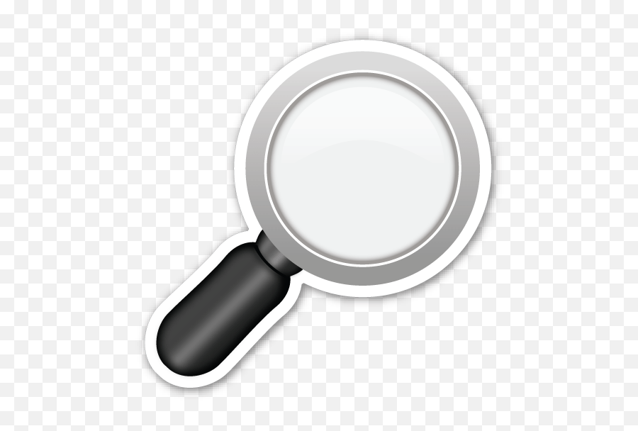 Right Pointing Magnifying Glass - Magnifying Glass Emoji Png,Pointing Emoticons
