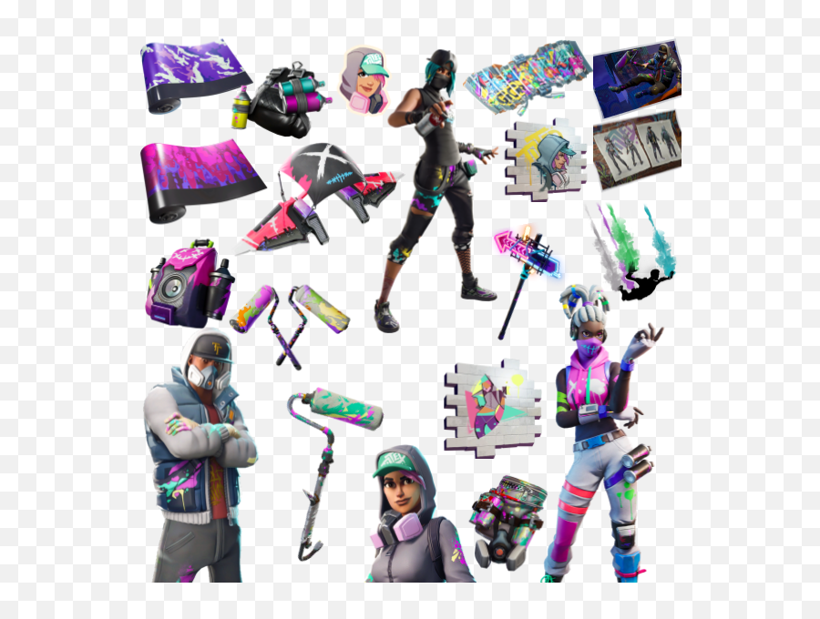 Aerosol Assassins Set - Fortnite Wiki Fortnite Aerosol Assassins Set Emoji,Aura Kingdom Emoticons