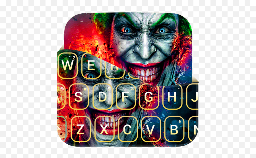 Joker And Harley Quinn Keyboard Theme - Joker Emoji,Simpsons Emoticons Android