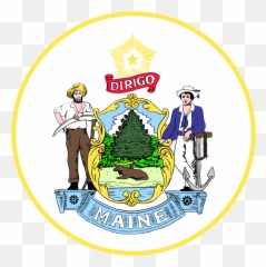 The Seal Of The State Of Maine - Seal Of Maine Emoji,Cnmi Flag Emoji