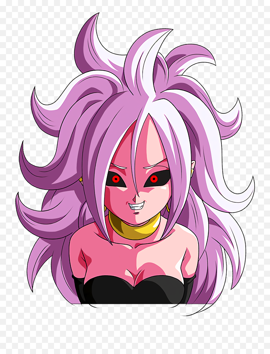 Android 21 Render Ball Z Dokkan - Android 21 Png Dragon Ball Emoji,Dragon Ball Z Emoji Android