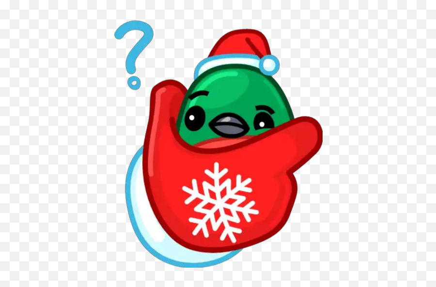 Christmas Bird Stickers For Whatsapp - Fictional Character Emoji,Android Bird Emoji